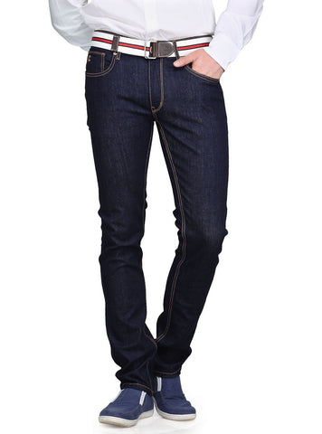 Super Dark Indigo Skinny Mid Rise Stretch Jeans