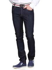 Super Dark Indigo Skinny Mid Rise Stretch Jeans